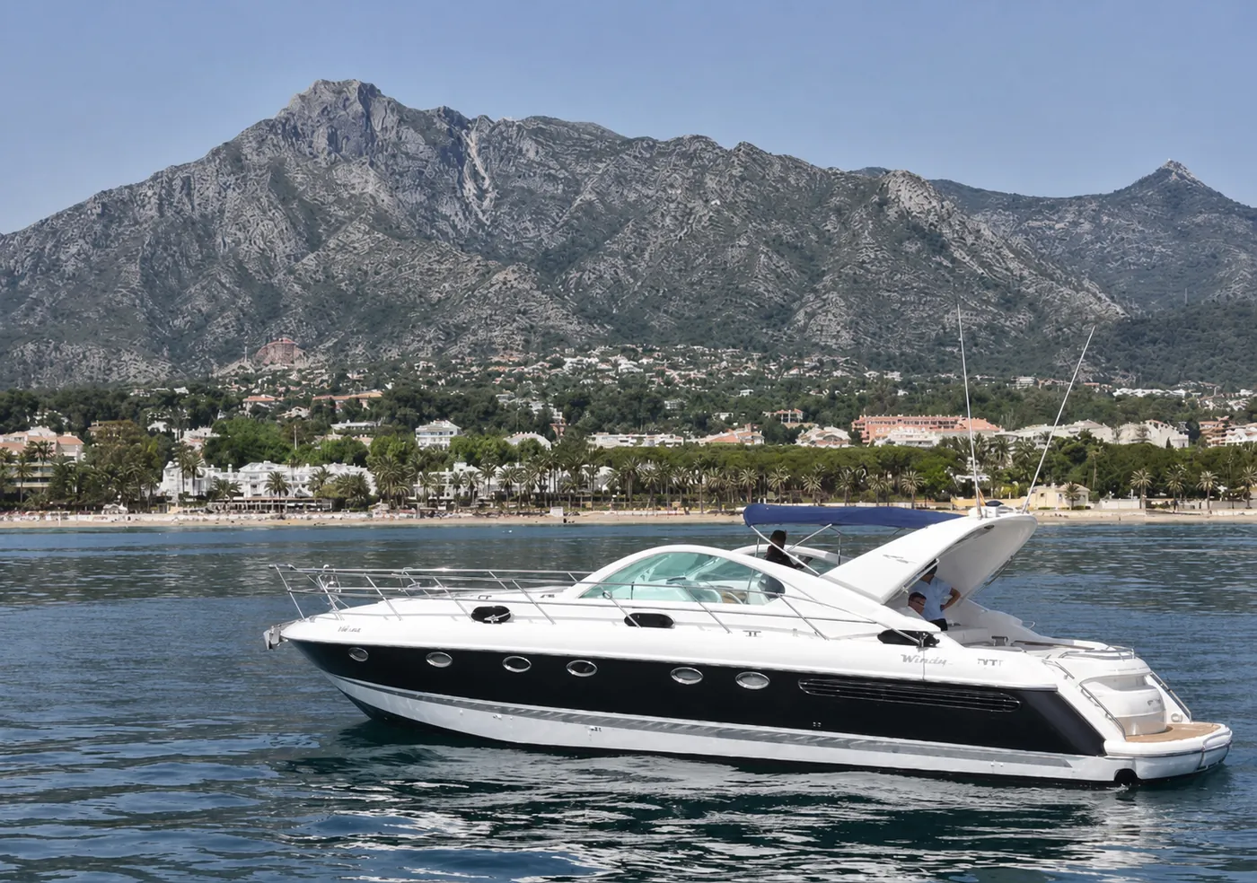 Fairline Targa 48 — 15 mts charter yacht available in Marbella