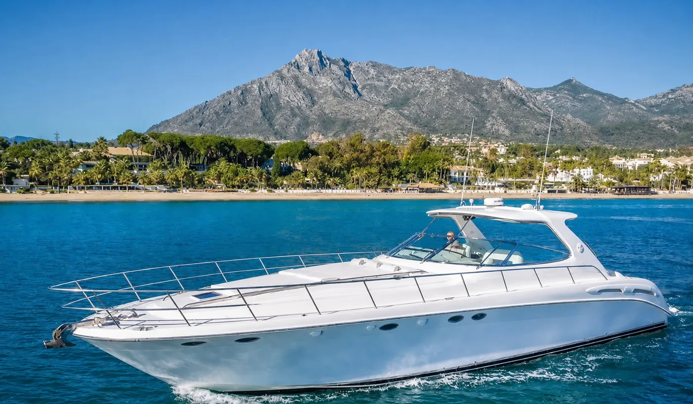 Sea Ray Sundancer 52 — 16 mts charter yacht available in Marbella