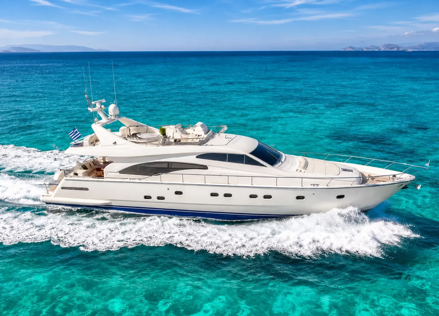 Ferretti 680 — 21 mts charter yacht available in Marbella